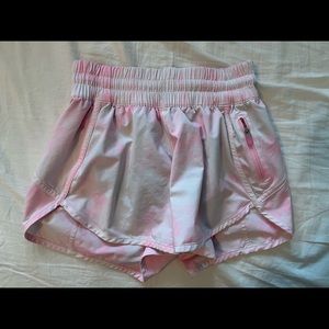 LULU PINK TIE DYE HOTTY HOT SHORTS